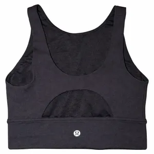lululemon athletica Black Scoop-Neck Performance Sports Bra thumbnail 2
