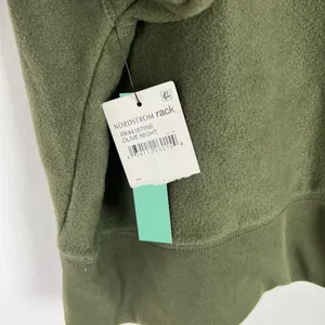 NWT Abound Brushed Knit Mock Neck Fleece Pullover in Olive Night Green Size XL thumbnail 11