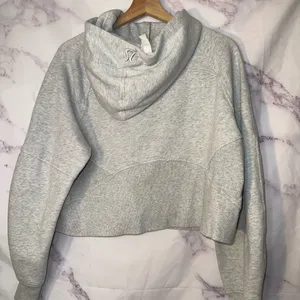 Lululemon Scuba Half-Zip Hoodie in heathered light grey thumbnail 2