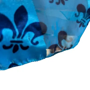 New Orleans Saints Scarf Lot of 2 Blue White Black fleur Del Lis Silk Feel Sport thumbnail 10