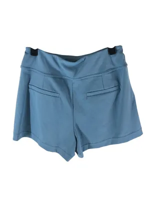 Halara DayStretch High Waisted Work Baggy Shorts 4'' with Pockets Blue M thumbnail 4