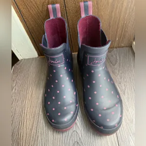 Joules Wellibob‎ Polka Dot Rain Boots woman's size 6 thumbnail 2