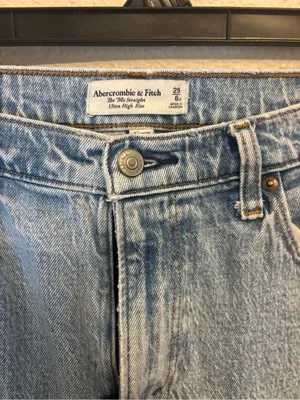 Abercrombie & Fitch Light Blue Boyfriend Jeans thumbnail 2