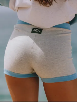Daily Drills Sunday Shorts in Malibu and Heather Gray thumbnail 2