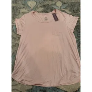 Kindred Bravely Everyday Maternity & Nursing Pocket T-shirt Dusty Pink Sz L NWT thumbnail 5