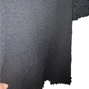 Art Class Black smocked eyelet puff sleeve milk maid Top cottagecore coquette thumbnail 6