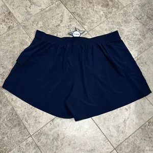 Swimsuits For All Navy Board Short NEW Size 26 Unlined Pocket Elastic Waist thumbnail 8