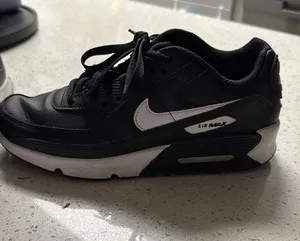 Nike Air Max 90 GS Black White thumbnail 1