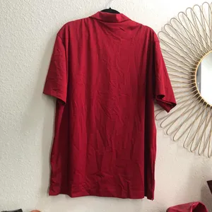 Nike Golf Polo Shirt Tour Performance Red l DRI-FIT XL Measurement in pics Great condition thumbnail 3