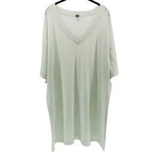 Free‎ People We The Free City Slicker Tunic Seafoam Green Coastal Oversized XS thumbnail 2