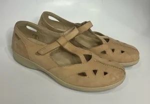Hotter‎ tan flats size 10 thumbnail 1