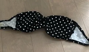 Victoria’s Secret polka dots bandeau top XS thumbnail 2