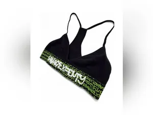 Savage X Fenty Black Bralette with Neon Green Logo Band thumbnail 8