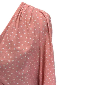 Madewell Wrap Top‎ in Scattered Star Peach Boho Women size Large thumbnail 6