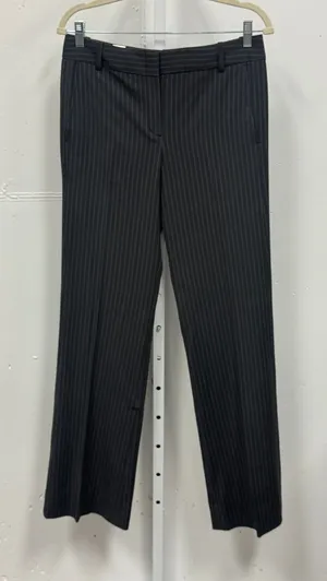BCBGMAXAZRIA Pinstripe Straight Leg Dress Pants Trousers Mid Rise Office Wear thumbnail 1