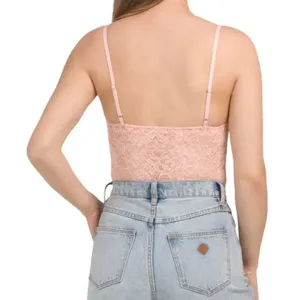 Free People Lace Night Rhythm Bodysuit‎ - Size M - Rose - NWT thumbnail 5