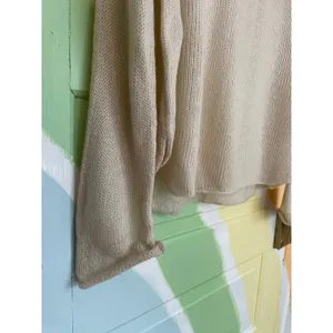 Wooden Ships XOXO Sweater Womens Small Cream Knit Slouchy Casual thumbnail 6
