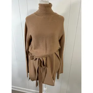 Kittenish Neutral Territory Oversized Ribbed Tan Mini Sweather Dress Size XS thumbnail 3