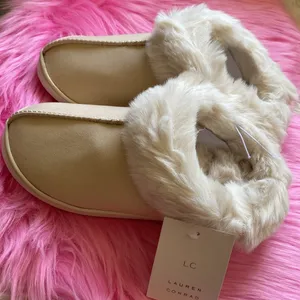 Women’s LC Lauren Conrad Faux Fur Clog Sleepers thumbnail 3