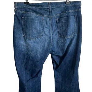 Old Navy Jeans Women Flared Leg Casual Size 18‎ Blue Denim Durable Minimalistic thumbnail 6