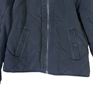 Lululemon Forever Warm Reversible Quilted Zip Jacket Womens 6 Black 100% Cotton‎ thumbnail 6
