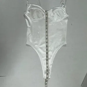 ADIKA White‎ Satin Bodysuit - Size S. thumbnail 5