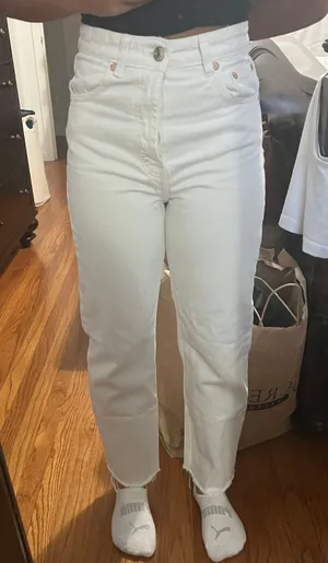 Zara Straight Leg Jeans thumbnail 1