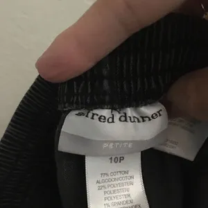 Alfred Dunner black pull-on grandma denim pants 10P‎ thumbnail 7