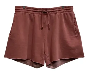 Aritzia TNA Cozy Fleece Boyfriend Shorts Mauve Pink Rare Color Large‎ L thumbnail 1
