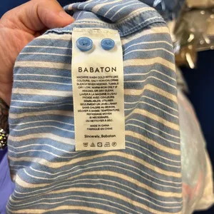 Babaton Striped Long Sleeve Button Tunic‎ Shirt – XS – Aritzia thumbnail 7
