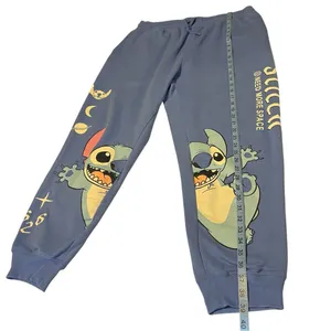 Disney Stitch Blue Jogger Sweatpants I Need More Space Graphic Loungewear XXL 2X thumbnail 9