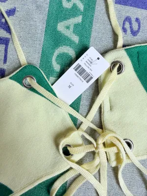 Anthropologie Celandine Flag Crop Sweater Top, Size M thumbnail 10