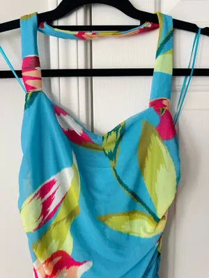 Anthropologie AFRM Bonnie Halter Square-Neck Mini Dress Size XL thumbnail 7