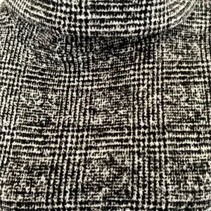 J. Crew Glen Plaid Funnel Neck Thick Fleece Pullover Black Gray Size Small‎ thumbnail 3