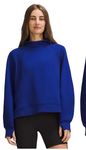Lululemon Scuba Oversized Side Slit Hoodie in Blue thumbnail 1