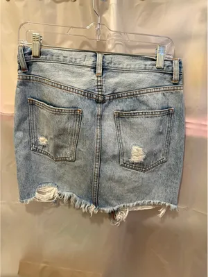 We The Free Distressed Denim Mini Skirt Size 25 thumbnail 2