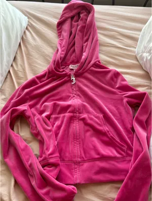 Juicy Couture x Forever 21 Pink velour zip up thumbnail 1