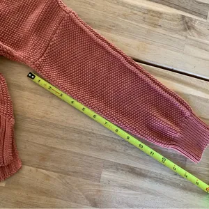 Lucky Brand Brick Red V-Neck Pullover Sweater L thumbnail 5