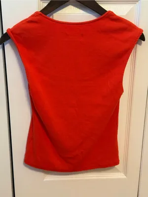 Anthropologie Maeve Square Neck Tank in Red thumbnail 3