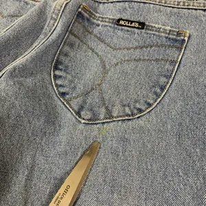 Rollas Classic Straight Jeans Light Wash High‎ Rise Regular Fit 24 Vintage thumbnail 6