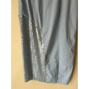 Anthropologie Light Blue Grey Strapless Midi Dress Size 8 thumbnail 14