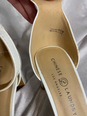 Chinese Laundry white high heels  thumbnail 3