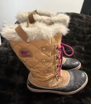 Women’s Tan Sorel Tofino Cate Snow Cold Weather Lace Up Waterproof Boots- 9.5 thumbnail 1