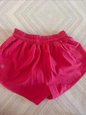 Lululemon Hotty Hot Shorts Low Rise 2.5” Bright Pink Women’s Size 2 thumbnail 8