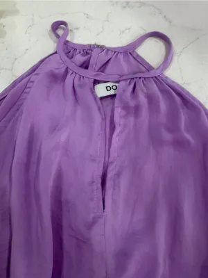 DO+BE Lavender Halter Smocked-Waist Casual Dress thumbnail 4