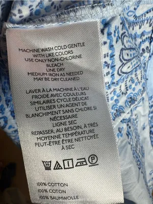 Anthropologie Somerset Mini Dress Blue Scarf Print S thumbnail 4