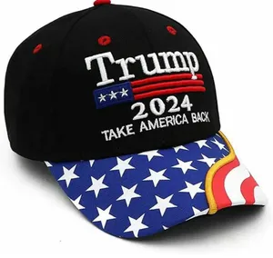 The Great New Donald Trump 2024 Hat Make America Great Again MAGA Flag Ball Cap Hat thumbnail 3