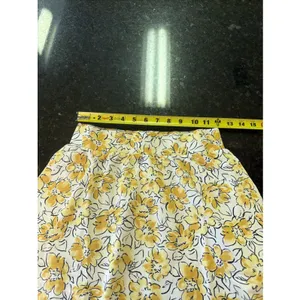 Pact NWT Organic Cotton Mini Skirt Circle Skater Sz XS Floral Pockets A-line thumbnail 7
