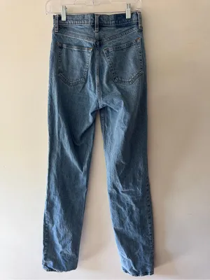 Abercrombie‎ & Fitch The 90s Straight Ultra High Rise Jeans Extra Long Size 0 thumbnail 3