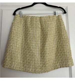 House of Harlow 1960 Yellow Tweed Skirt Set thumbnail 3
